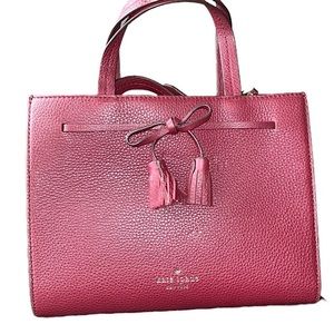 NWT Kate Spade Hayes Satchel Red Cherrywood